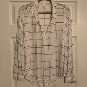 White Blouse - High Low Hem